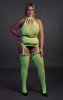 Two Piece with Crop Top and Stockings  XL/XXXXL